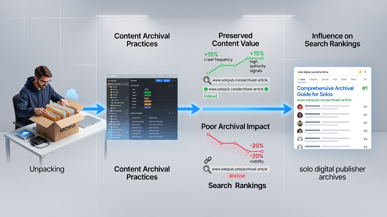Close-up of website analytics dashboard displaying crawl statistics and archival page performance metrics